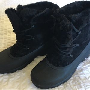 Sorel Black Snow Angel Lace-up Boots